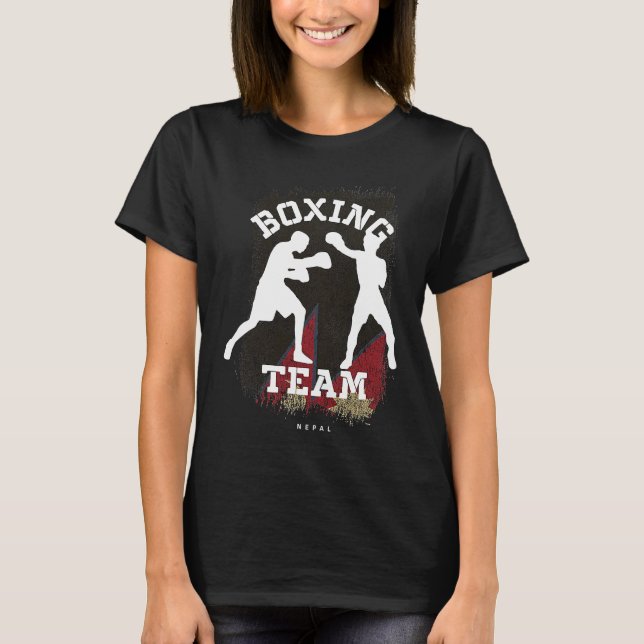 Camiseta Boxing Nepal Combat Sports Fighter Boxing (Frente)