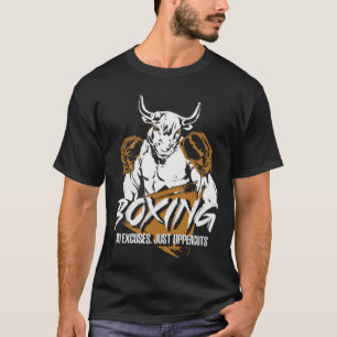 Camiseta Boxing No Excuses Simplesmente Uppercuts MMA Fight