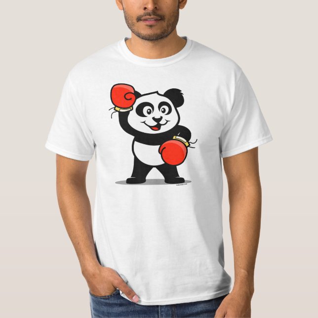 Camiseta Boxing Panda (camisetas leves) (Frente)