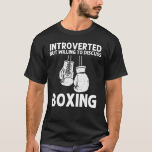 Camiseta Boxing Para Homens Mulheres A Puxar Luvas De Boxer