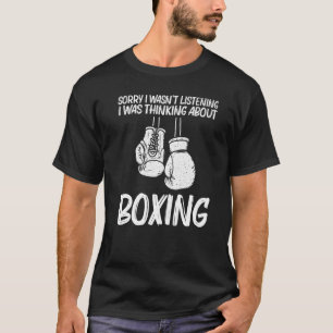 Camiseta Boxing Para Homens Mulheres A Puxar Luvas De Boxer