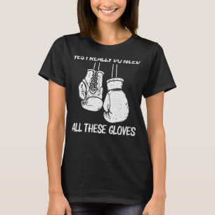 Camiseta Boxing Para Homens Mulheres A Puxar Luvas De Boxer