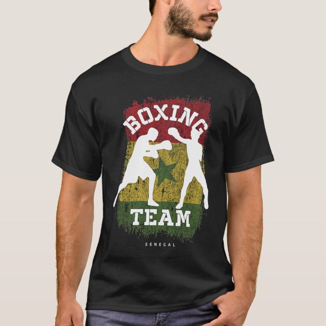 Camiseta Boxing Senegal Combat Sports Fighter Boxing (Frente)