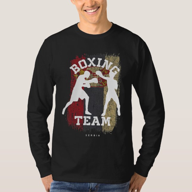 Camiseta Boxing Serbia Combat Sports Fighter Boxing (Frente)