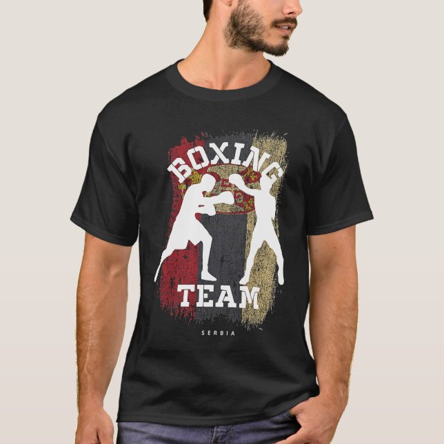 Camiseta Boxing Serbia Combat Sports Fighter Boxing (Frente)