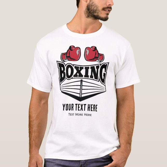 Camiseta Boxing Sport Power and Fighting Design (Frente)