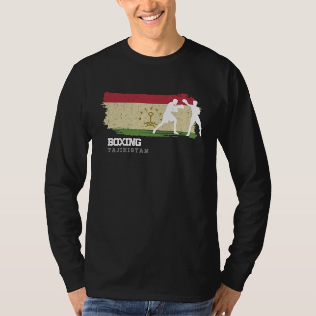 Camiseta Boxing Tajikistan Combat Sports Fighter Boxing (Frente)