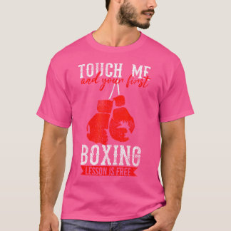 Camiseta Boxing Training Luvas Lição Livre Engraçada Para C