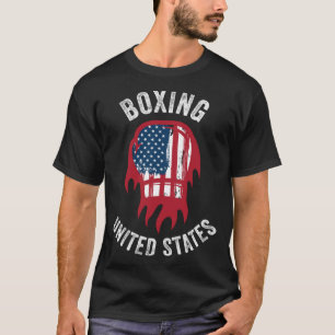 Camiseta Boxing USA Support the Team USA Flag Boxer
