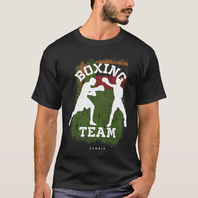 Camiseta Boxing Zambia Combat Sports Fighter Boxing (Frente)