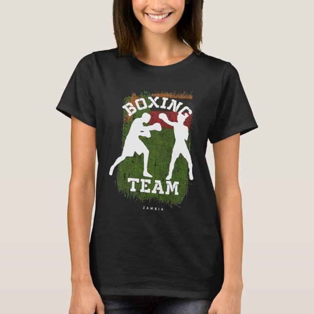 Camiseta Boxing Zambia Combat Sports Fighter Boxing (Frente)