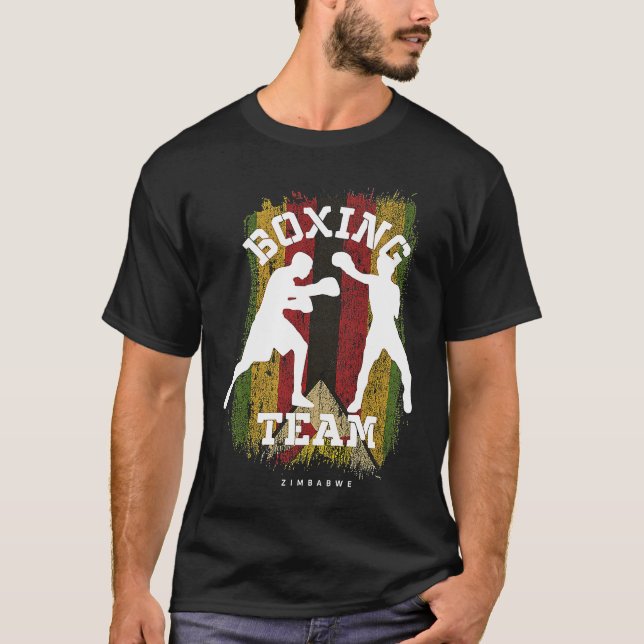 Camiseta Boxing Zimbabwe Combat Sports Fighter Boxing (Frente)