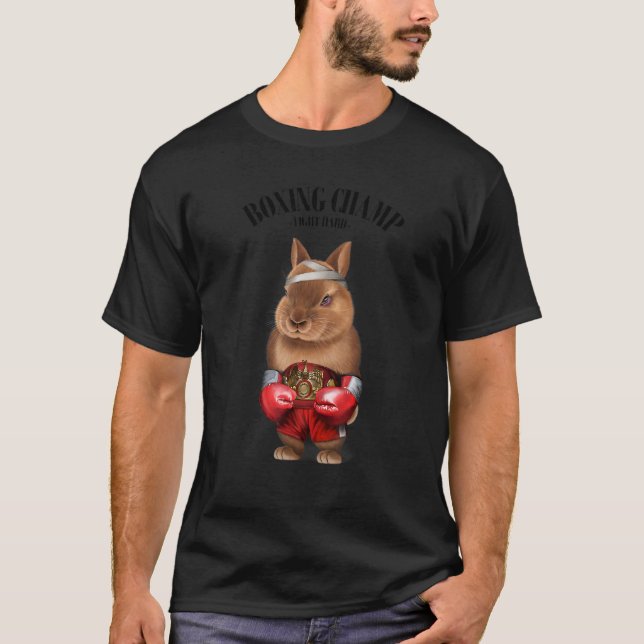 Camiseta Boxion Champion Dwarf Rabbit Fighter 1 (Frente)