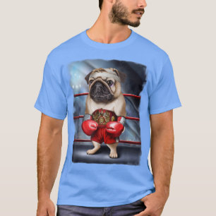 Camiseta Boxion Champion Pug Dog Fighter