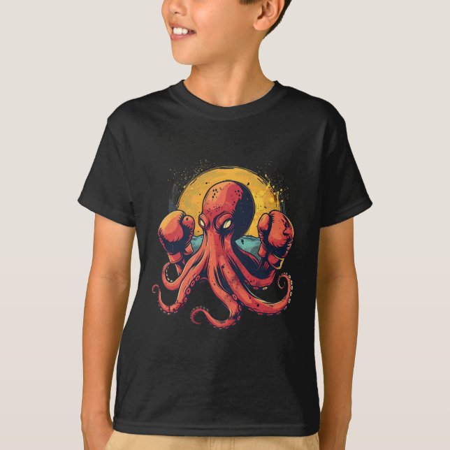 Camiseta Boxpus Lover Ocean Sea Creature Funny Boxin (Frente)