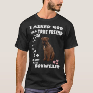 Camiseta Boxweiler Adorável Boxie Rottie Lover Box Rottie M