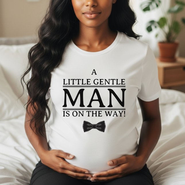 Camiseta Boy Baby Shower Little Gentleman On the Way Bowtie (Boy Baby Shower Little Gentleman On the Way Bowtie T-Shirt
)