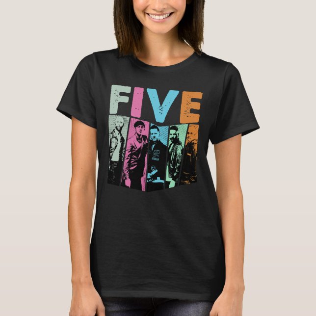 Camiseta boy band five  (Frente)