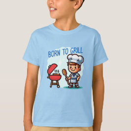 Camiseta Boy cooking Born to grill