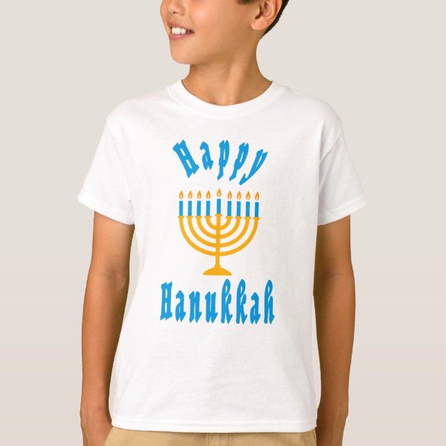 Camiseta Boy Hanukkah T-shirt (Frente)