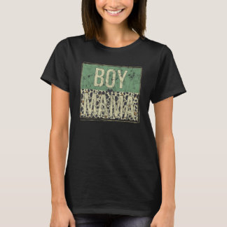 Camiseta Boy Mama Leopardo Dia de as mães
