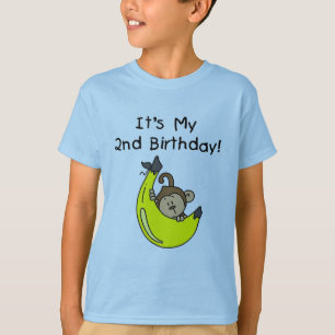 Camiseta Boy Monkey no segundo aniversário da Banana
