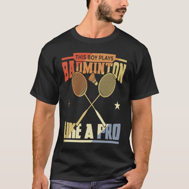 Camiseta Boy Who Plays Badminton (Frente)
