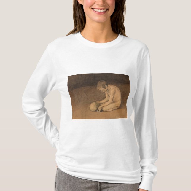 Camiseta Boy with Skull (por Magnus Enckell) (Frente)