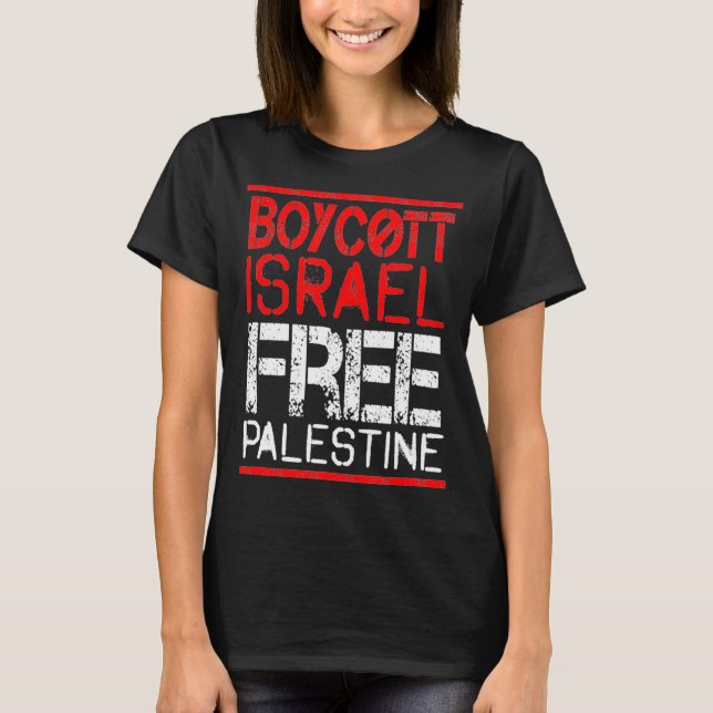 Camiseta Boycott Israel Palestine Gaza War Awareness  (Frente)