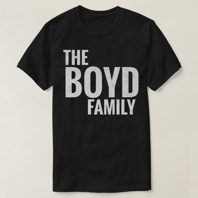 Camiseta Boyd Family Surname Boyd Sobrenome 1 (Frente do Design)