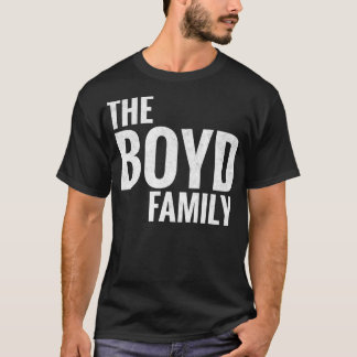 Camiseta Boyd Family Surname Boyd Sobrenome 1
