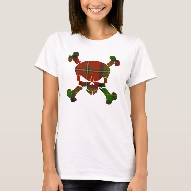 Camiseta Boyd Tartan Skull Sem Banner (Frente)