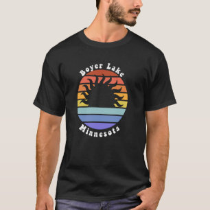 Camiseta Boyer Lake Minnesota Sunset Souvenir Vacation