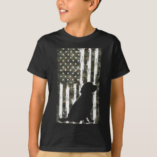 Camiseta Boykin Spaniel Camuflagem Bandeira Americana EUA C