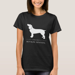 Camiseta Boykin Spaniel Dog White Silhouket