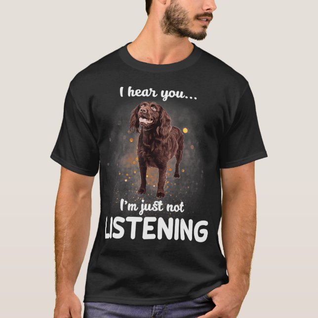 Camiseta Boykin Spaniel, ouço-te a não ouvir (Frente)