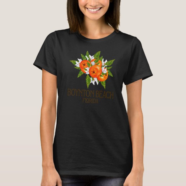 Camiseta Boynton Beach Beach FL Laranjas Blossom Flo (Frente)