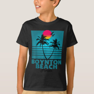 Camiseta Boynton Beach Flórida Fl Summer Palm Trees _1
