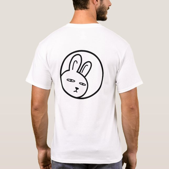 Camiseta BoyRabbit#z01 (Clip art of adolescent rabbit)  (Verso)