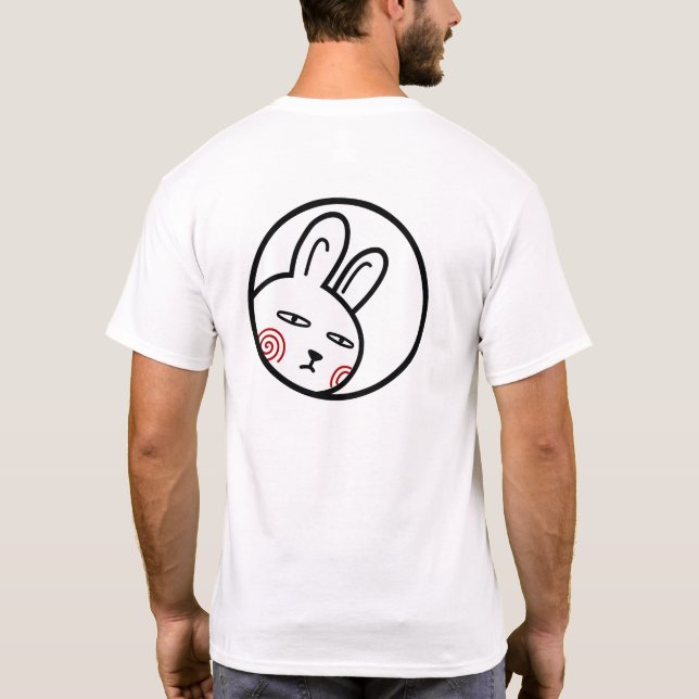 Camiseta BoyRabbit#z02(Clip art of adolescent rabbit)  (Verso)