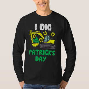 Camiseta Boys Dia de São Patrício Crane Construction Todd