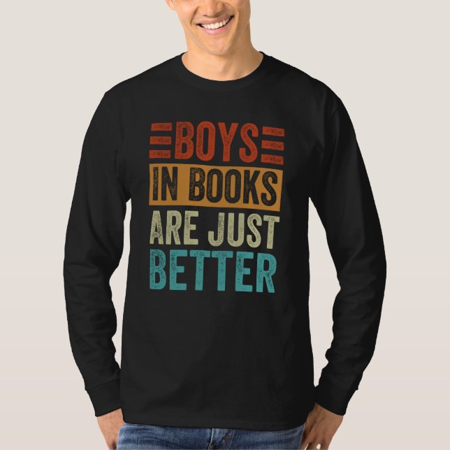 Camiseta Boys In Books Are Just Better  3 (Frente)