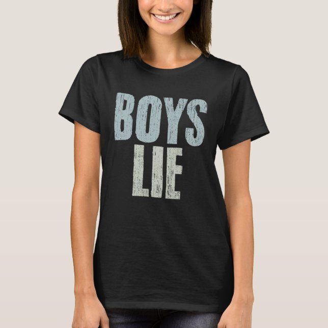 Camiseta Boys Lie Emotional Sarcasm An Introverted Relation (Frente)