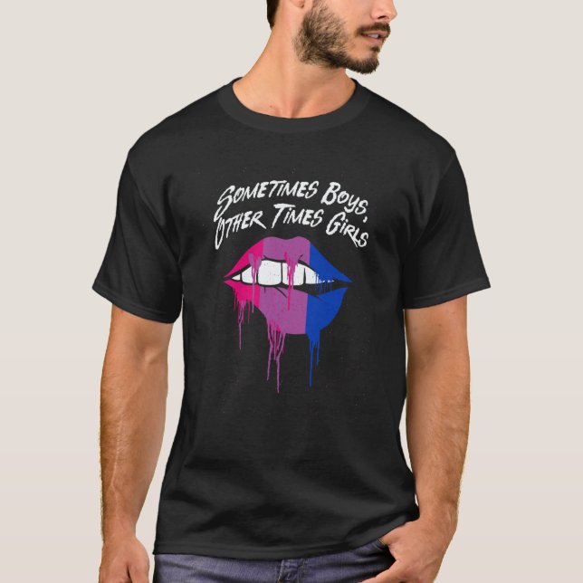 Camiseta Boys Other Times Girls Bisexual Pansexual Bi Pan L (Frente)