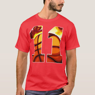 Camiseta Boys Personalizados Número 11 Presente de Basquete