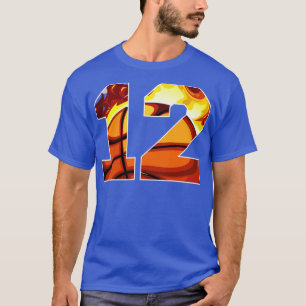 Camiseta Boys Personalizados Número 12 Presente de Basquete