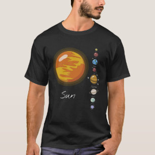 Camiseta Boys Solar System Planet Outer Space Astronautas