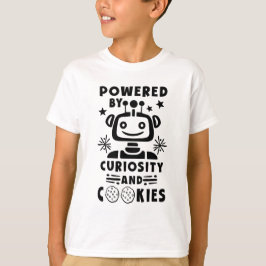 Camiseta Boys STEM Meninas Acionadas por Cookies Robot Tshi