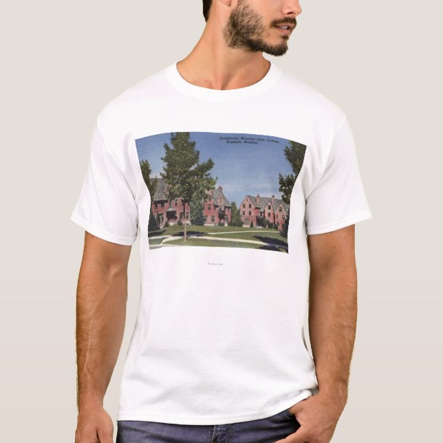 Camiseta Bozeman, Montana - dormitórios no estado de (Frente)