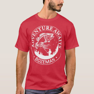 Camiseta Bozeman Montana USA Adventure Awaits 2